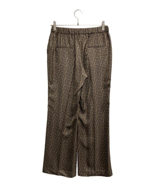 AP STUDIO（エーピーストゥディオ）AP STUDIO (エーピーストゥディオ) モノグラムプリントパンツ ブラウン サイズ:38の古着・服飾アイテム