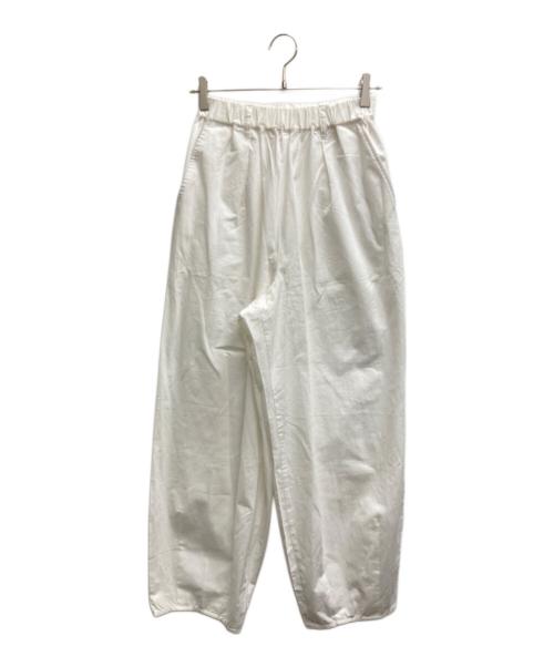 JOURNAL STANDARD relume（ジャーナルスタンダード レリューム）JOURNAL STANDARD relume (ジャーナルスタンダード レリューム) コットンツイルイージーカーブパンツ ホワイト サイズ:Fの古着・服飾アイテム