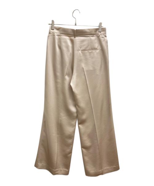 AP STUDIO（エーピーストゥディオ）AP STUDIO (エーピーストゥディオ) サテンホワイトステッチパンツ ベージュ サイズ:36の古着・服飾アイテム