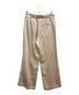 AP STUDIO (エーピーストゥディオ) サテンホワイトステッチパンツ ベージュ サイズ:36：3500円