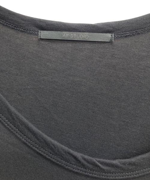 AP STUDIO（エーピーストゥディオ）AP STUDIO (エーピーストゥディオ) カットソーワンピース ブラック サイズ:不明（実寸サイズをご確認ください）の古着・服飾アイテム