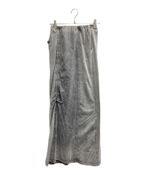 MAISON SPECIAL（メゾンスペシャル）MAISON SPECIAL (メゾンスペシャル) Chemical Wash Spray Trim Skirt(ケミカルウォッシュスプレートリムスカート) ブラック サイズ:36の古着・服飾アイテム