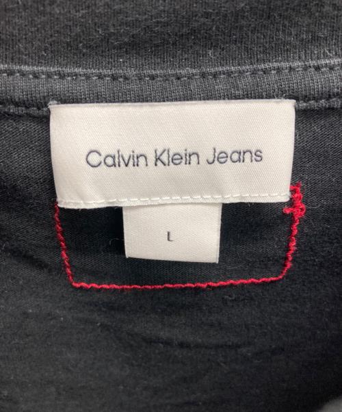 Calvin Klein（カルバンクライン）Calvin Klein (カルバンクライン) モノグラムTシャツ ブラック サイズ:Lの古着・服飾アイテム
