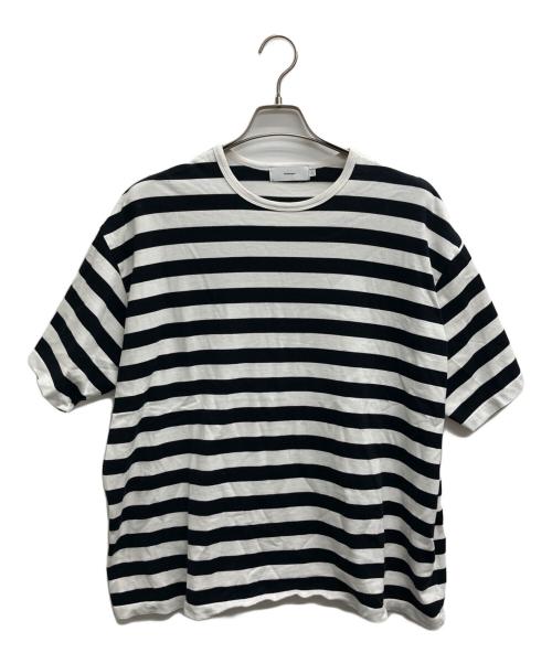Graphpaper（グラフペーパー）Graphpaper (グラフペーパー) ボーダーTシャツ ブラック×ホワイト サイズ:2の古着・服飾アイテム