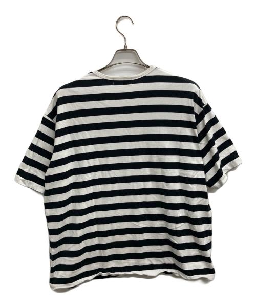Graphpaper（グラフペーパー）Graphpaper (グラフペーパー) ボーダーTシャツ ブラック×ホワイト サイズ:2の古着・服飾アイテム