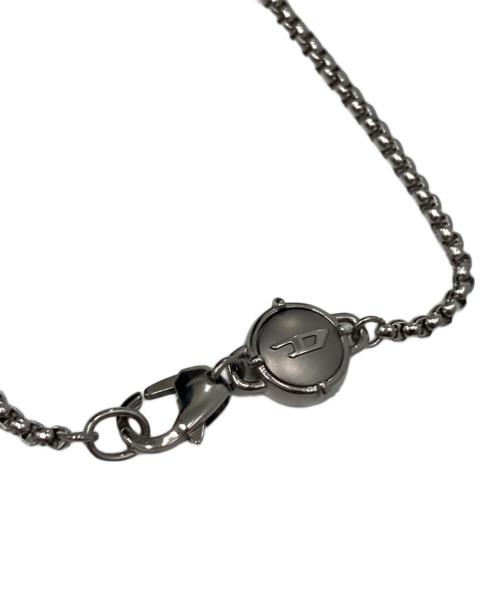 DIESEL（ディーゼル）DIESEL (ディーゼル) ダブル リング ネックレス シルバーの古着・服飾アイテム