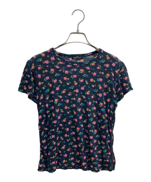 tricot COMME des GARCONS（トリココムデギャルソン）tricot COMME des GARCONS (トリココムデギャルソン) 花柄カットソー ネイビー サイズ:表記無しの古着・服飾アイテム