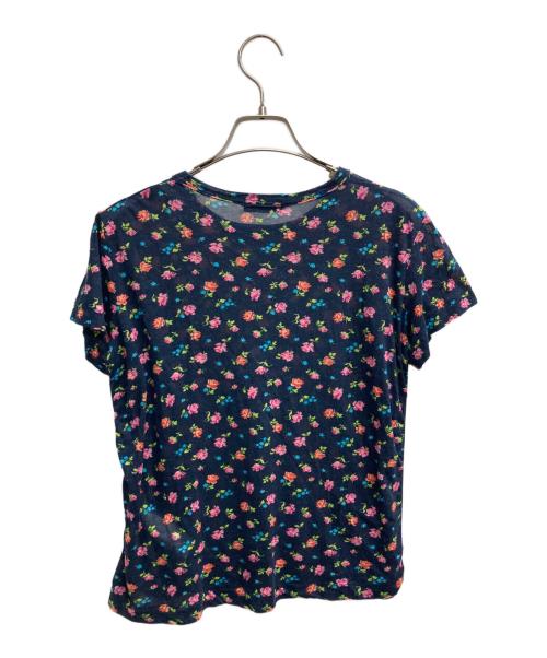 tricot COMME des GARCONS（トリココムデギャルソン）tricot COMME des GARCONS (トリココムデギャルソン) 花柄カットソー ネイビー サイズ:表記無しの古着・服飾アイテム