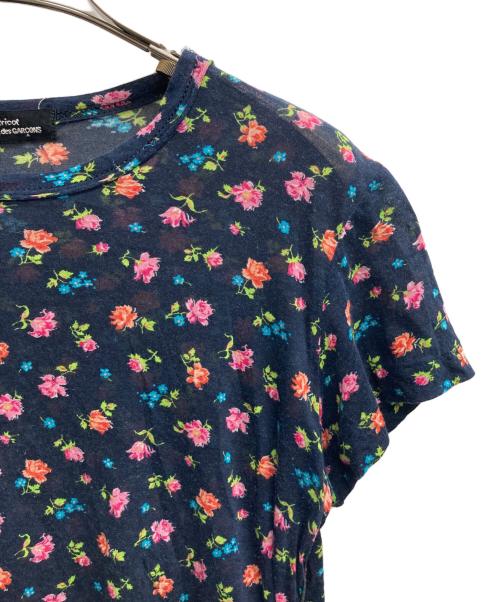 tricot COMME des GARCONS（トリココムデギャルソン）tricot COMME des GARCONS (トリココムデギャルソン) 花柄カットソー ネイビー サイズ:表記無しの古着・服飾アイテム
