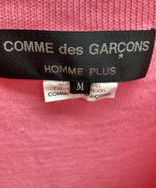 COMME des GARCONS HOMME PLUS（コムデギャルソンオムプリュス）COMME des GARCONS HOMME PLUS (コムデギャルソンオムプリュス) クルーネックニット ピンク サイズ:Mの古着・服飾アイテム