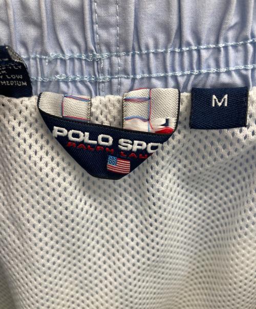 POLO SPORT（ポロスポーツ）POLO SPORT (ポロスポーツ) 90’sシャークペイントスイムショーツ スカイブルー サイズ:Mの古着・服飾アイテム