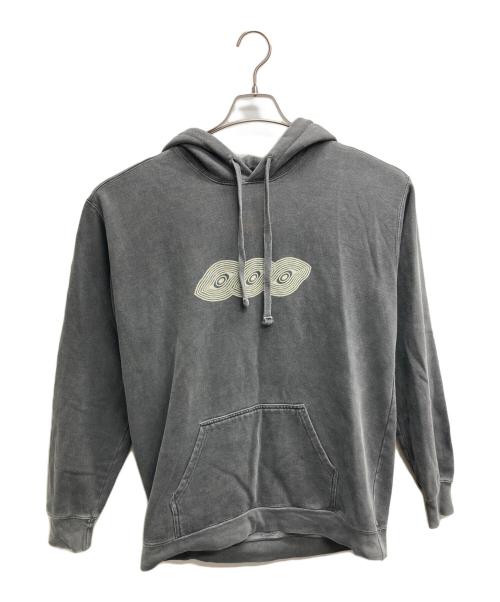 CONFOAT COLORS（コンフォートカラーズ）CONFOAT　COLORS (コンフォートカラーズ) みつめの変めまいパーカー グレー サイズ:Mの古着・服飾アイテム
