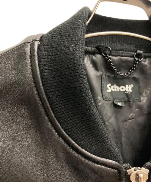Schott（ショット）Schott (ショット) BOWERY LEATHER JACKET ブラック サイズ:Mの古着・服飾アイテム