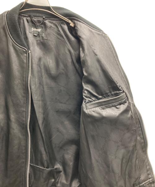 Schott（ショット）Schott (ショット) BOWERY LEATHER JACKET ブラック サイズ:Mの古着・服飾アイテム