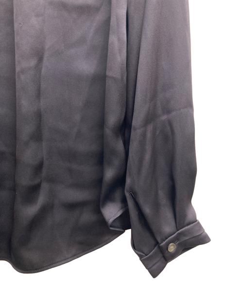 AMACA（アマカ）AMACA (アマカ) サテンライクブラウス ネイビー サイズ:38の古着・服飾アイテム