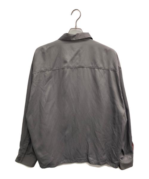 NEIGHBORHOOD（ネイバーフッド）NEIGHBORHOOD (ネイバーフッド) BICOLOR RAYON SHIRT グレー×ピンク サイズ:Lの古着・服飾アイテム