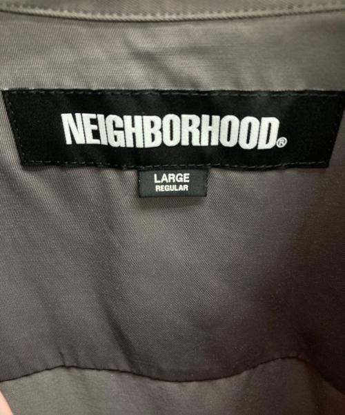 NEIGHBORHOOD（ネイバーフッド）NEIGHBORHOOD (ネイバーフッド) BICOLOR RAYON SHIRT グレー×ピンク サイズ:Lの古着・服飾アイテム