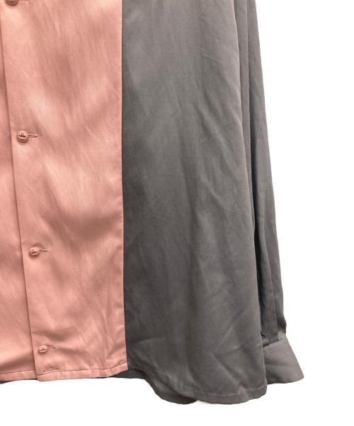 NEIGHBORHOOD（ネイバーフッド）NEIGHBORHOOD (ネイバーフッド) BICOLOR RAYON SHIRT グレー×ピンク サイズ:Lの古着・服飾アイテム