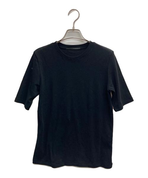 AP STUDIO（エーピーストゥディオ）AP STUDIO (エーピーストゥディオ) フォーマルリブTシャツ ブラック サイズ:記載無しの古着・服飾アイテム