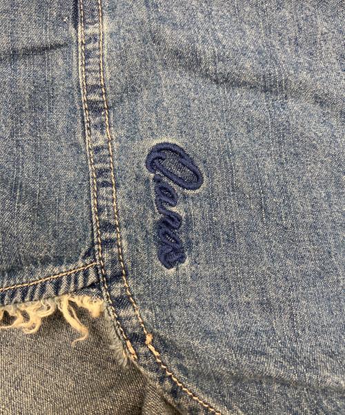 Q.anos（キュアノス）Q.anos (キュアノス) スナップデニムシャツ ブルー サイズ:Freeの古着・服飾アイテム