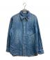 Q.anos（キュアノス）の古着「スナップデニムシャツ」｜ブルー