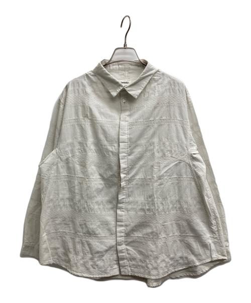 plantation（プランテーション）Plantation (プランテーション) マルチボーダーシャツ ホワイト サイズ:2 未使用品の古着・服飾アイテム