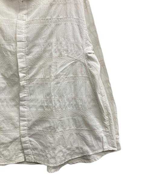 plantation（プランテーション）Plantation (プランテーション) マルチボーダーシャツ ホワイト サイズ:2 未使用品の古着・服飾アイテム