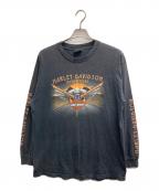 HARLEY-DAVIDSONハーレーダビッドソン）の古着「プリントカットソー」｜ブラック