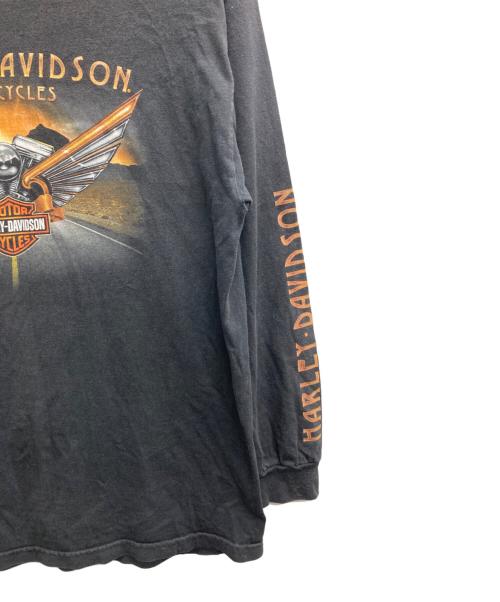 HARLEY-DAVIDSON（ハーレーダビッドソン）HARLEY-DAVIDSON (ハーレーダビッドソン) プリントカットソー ブラック サイズ:Lの古着・服飾アイテム