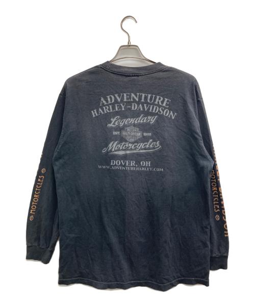 HARLEY-DAVIDSON（ハーレーダビッドソン）HARLEY-DAVIDSON (ハーレーダビッドソン) プリントカットソー ブラック サイズ:Lの古着・服飾アイテム