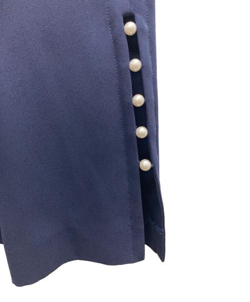 Arobe（アローブ）Arobe (アローブ) フロントプリーツストレートパンツ ネイビー サイズ:1の古着・服飾アイテム