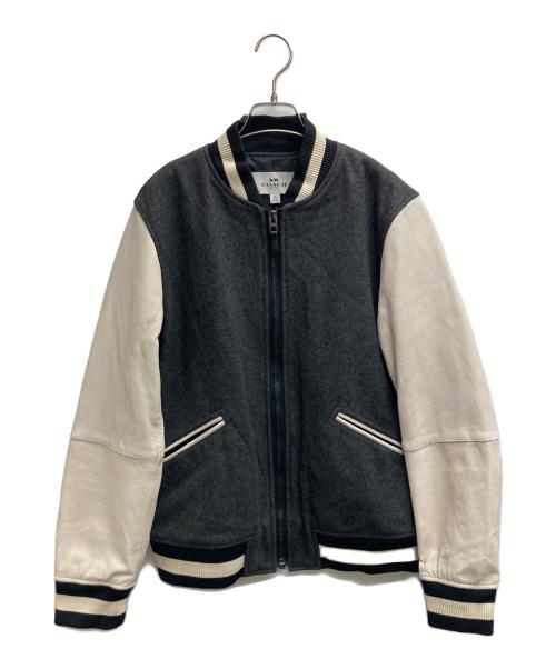 COACH（コーチ）COACH (コーチ) スタジャン グレー サイズ:Mの古着・服飾アイテム