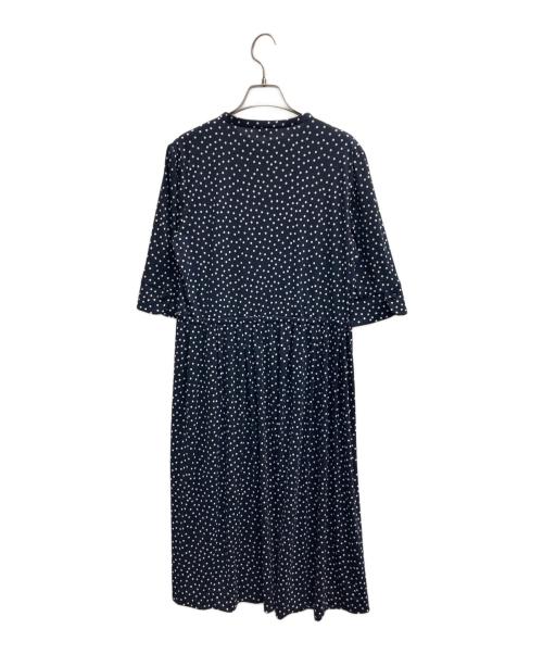 AMACA（アマカ）AMACA (アマカ) ドットワンピース ネイビー サイズ:40の古着・服飾アイテム