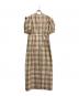 CLANE (クラネ) SHEER PUFF SLEEVE ONEPIECE ブラウン サイズ:2 未使用品：18000円