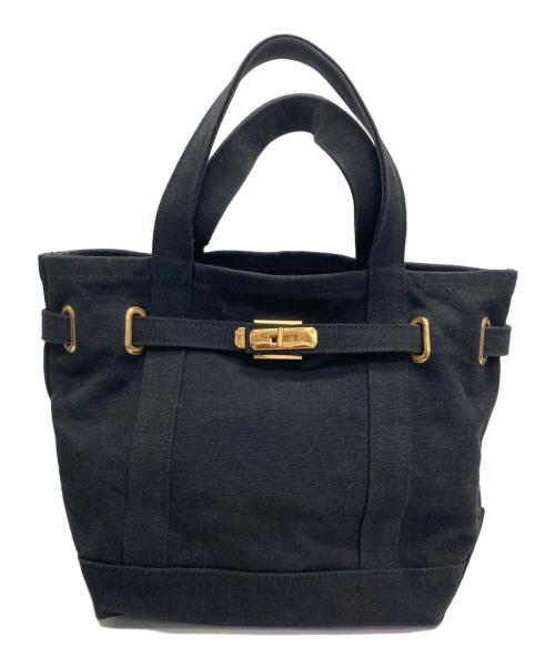 SITA PARANTICA（シータパランティカ）SITA PARANTICA (シータパランティカ) ターンロックハンドバッグ ブラックの古着・服飾アイテム