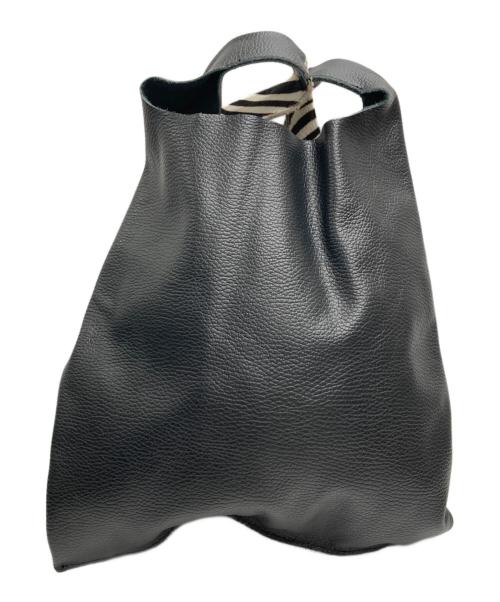 MARLON（マロン）MARLON (マロン) 2WAYハラコレザーバッグ ブラック サイズ:　の古着・服飾アイテム