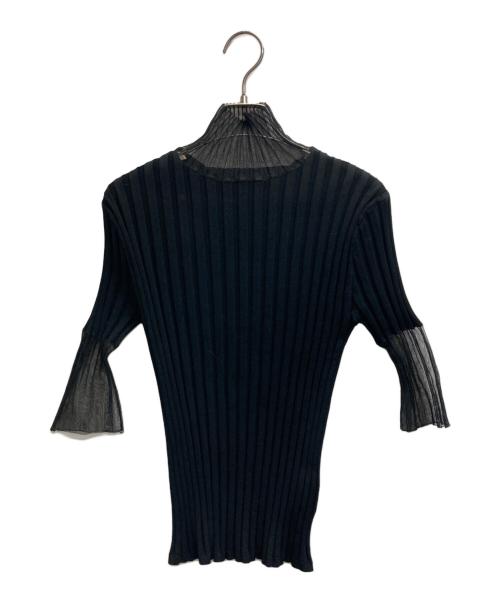 ADORE（アドーア）ADORE (アドーア) シアーカフニット ブラック サイズ:38の古着・服飾アイテム