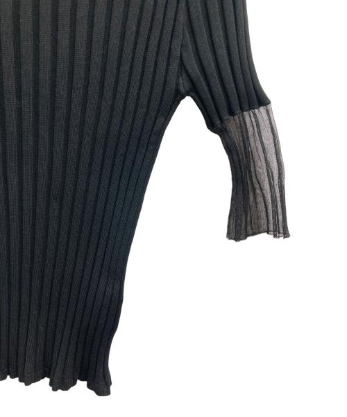 ADORE（アドーア）ADORE (アドーア) シアーカフニット ブラック サイズ:38の古着・服飾アイテム