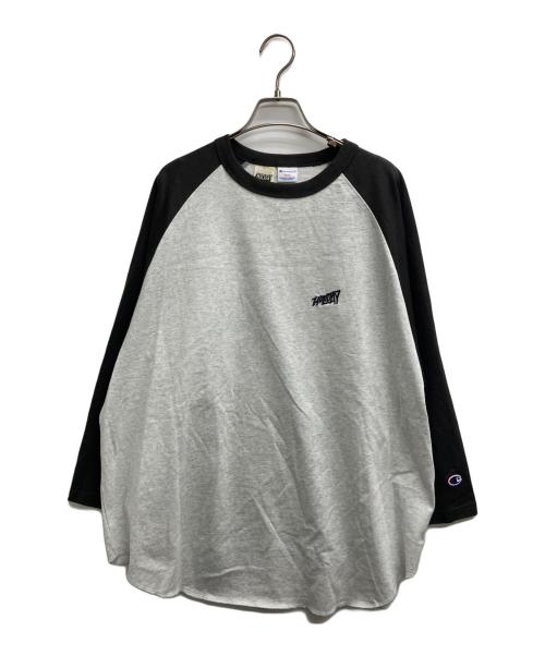 Champion（チャンピオン）Champion (チャンピオン) JOURNAL STANDARD (ジャーナルスタンダード) HOLIDAY RAGLAN T SHIRTS グレー サイズ:FREEの古着・服飾アイテム