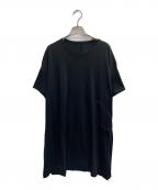 yohji yamamoto+noirヨウジヤマモトプリュスノアール）の古着「カットソーワンピース」｜ブラック