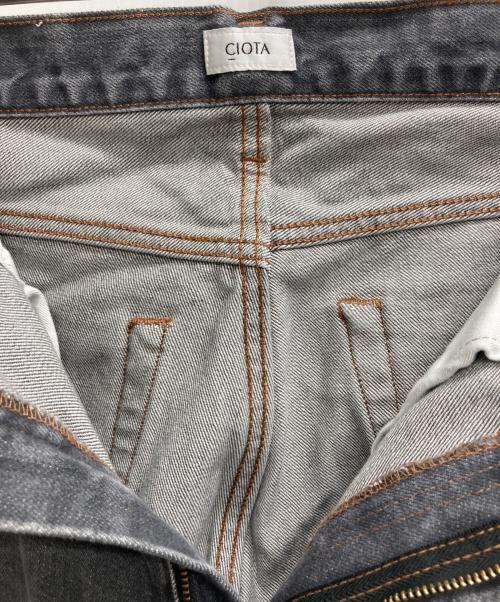 CIOTA（シオタ）CIOTA (シオタ) ビンコットン 13.5oz テーパードデニム グレー サイズ:W34の古着・服飾アイテム