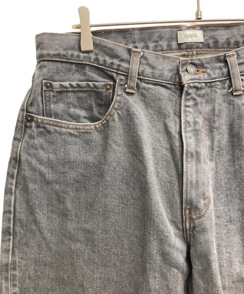 CIOTA（シオタ）CIOTA (シオタ) ビンコットン 13.5oz テーパードデニム グレー サイズ:W34の古着・服飾アイテム