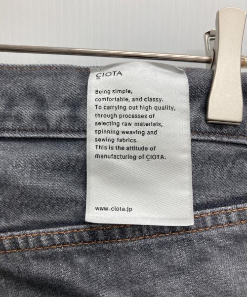CIOTA（シオタ）CIOTA (シオタ) ビンコットン 13.5oz テーパードデニム グレー サイズ:W34の古着・服飾アイテム
