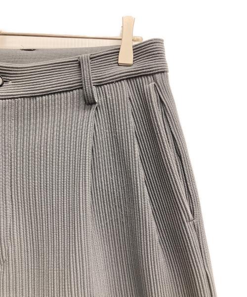 stein（シュタイン）stein (シュタイン) KNIT PIN TUCK WIDE TROUSERS ブルーグレー サイズ:Mの古着・服飾アイテム