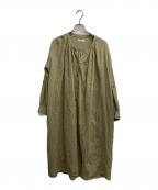 kurashi&trips publishingクラシアンドトリップス パブリッシング）の古着「ギャザーブラウスワンピース」｜カーキ