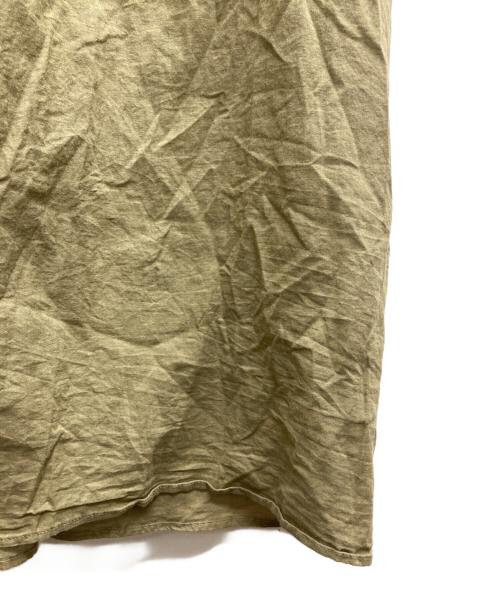 kurashi&trips publishing（クラシアンドトリップス パブリッシング）kurashi&trips publishing (クラシアンドトリップス パブリッシング) ギャザーブラウスワンピース カーキ サイズ:表記無しの古着・服飾アイテム