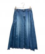 Munichミューニック）の古着「12ozデニムマキシスカート」｜ブルー