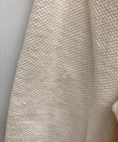 LAND'S END（ランズエンド）LAND'S END (ランズエンド) 前V鹿の子クルーネックスウェット アイボリー サイズ:Lの古着・服飾アイテム