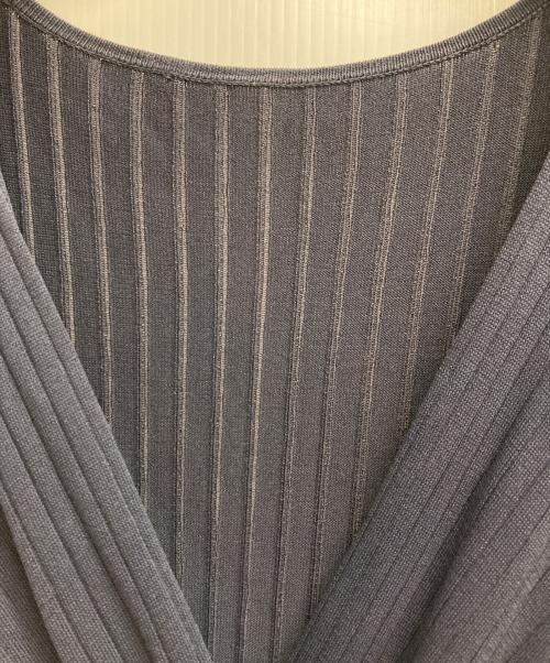 Diagram（ダイアグラム）Diagram (ダイアグラム) カシュクールリブニットワンピース ネイビー サイズ:36の古着・服飾アイテム