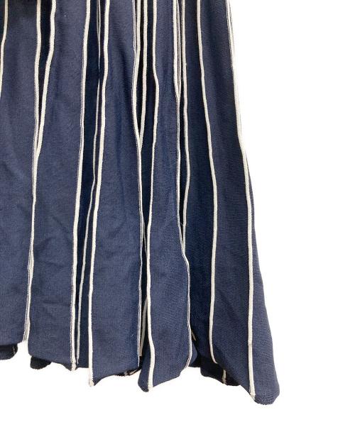 Diagram（ダイアグラム）Diagram (ダイアグラム) カシュクールリブニットワンピース ネイビー サイズ:36の古着・服飾アイテム